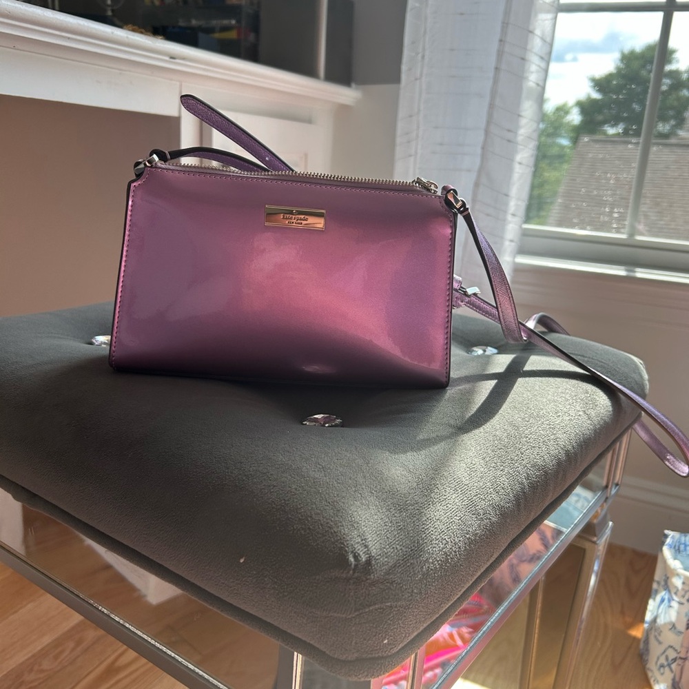 Kate Spade Purple Crossbody Bag with Sleek Design